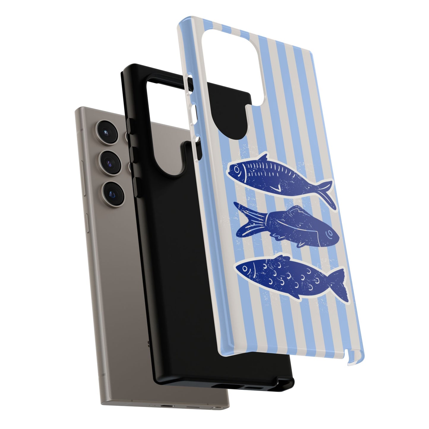 Nautical Blue Fish Phone Case
