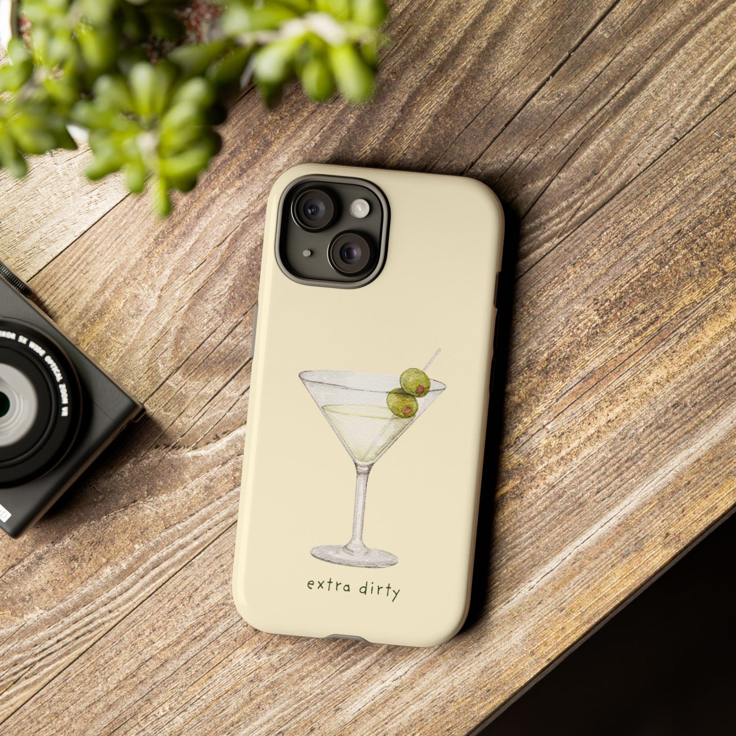 Phone Case — 'Extra Dirty' Martini Graphic