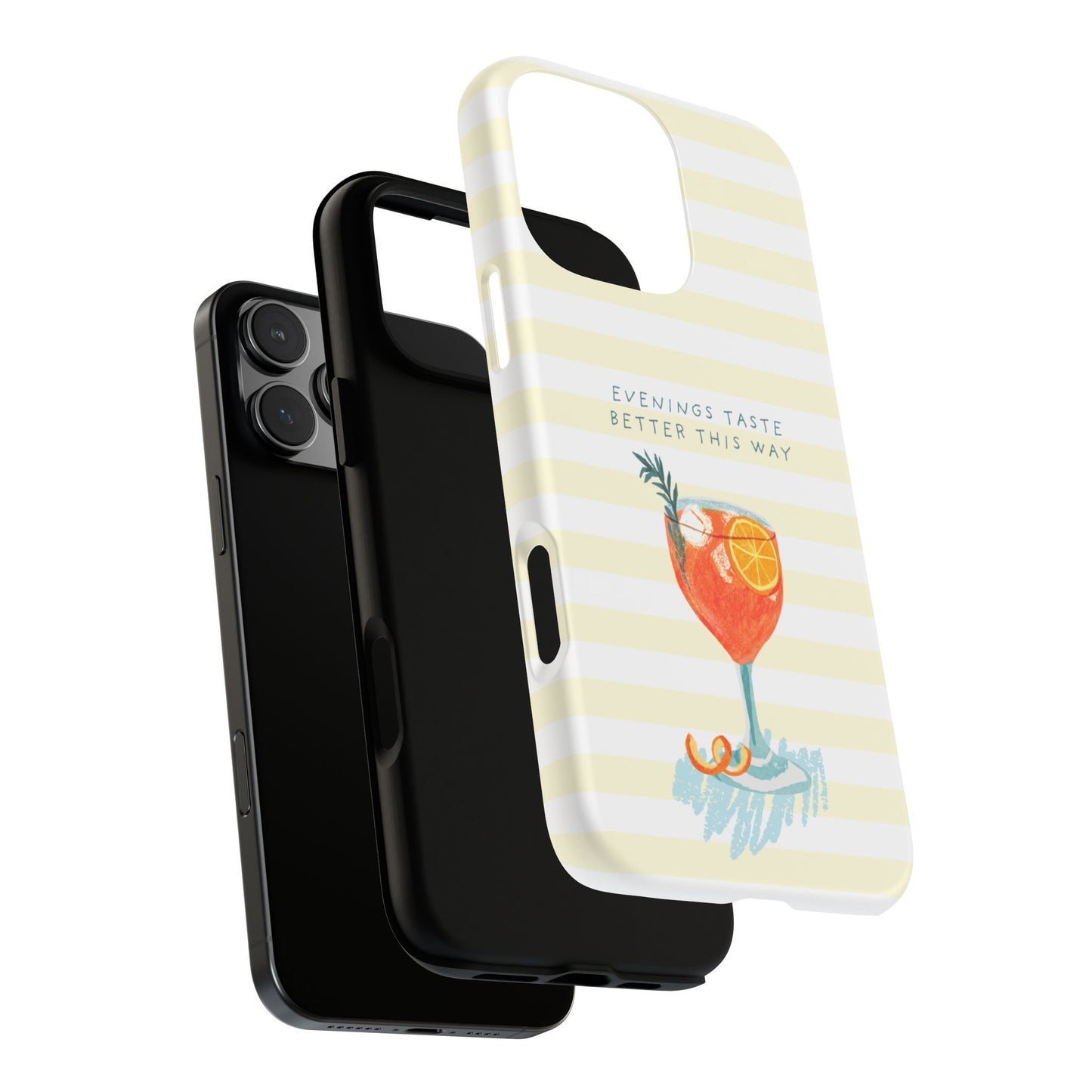 Phone Case — 'Evenings Taste Better This Way' Cocktail Design