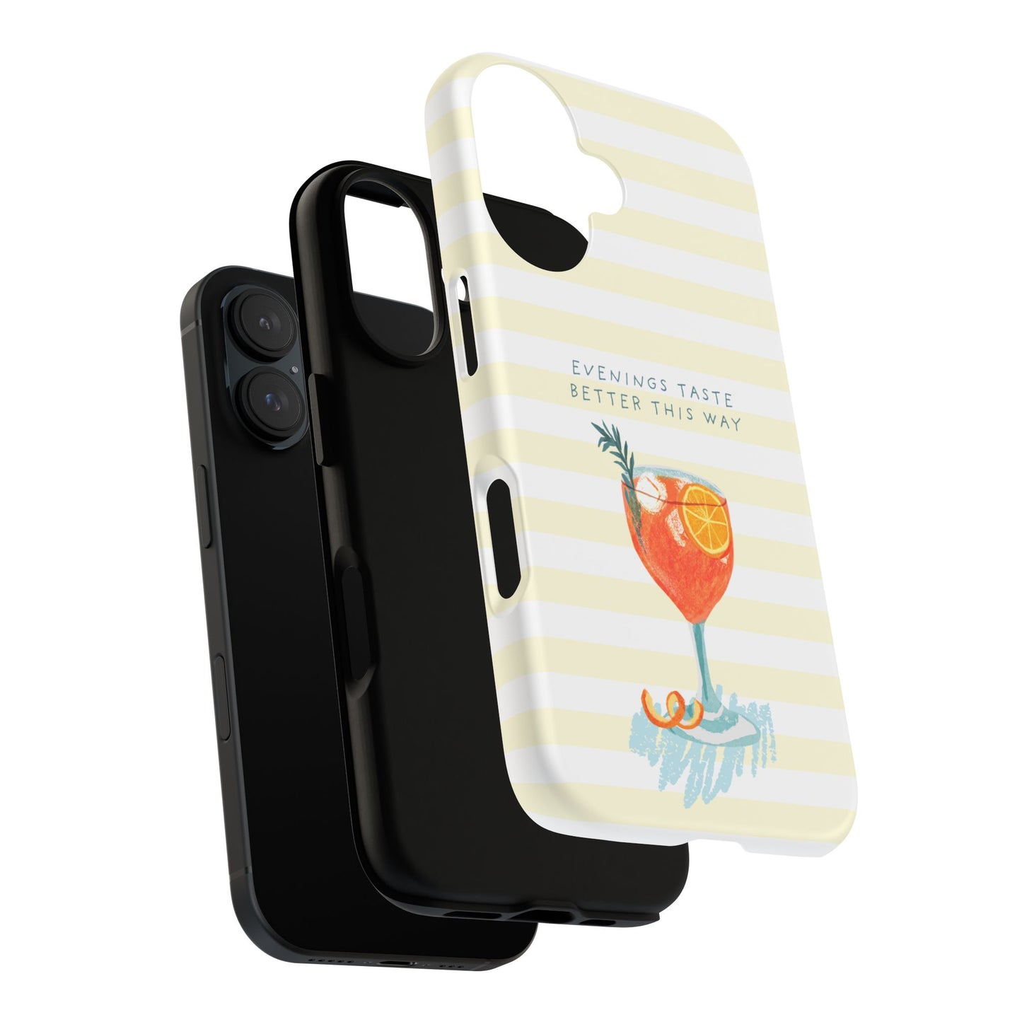 Phone Case — 'Evenings Taste Better This Way' Cocktail Design