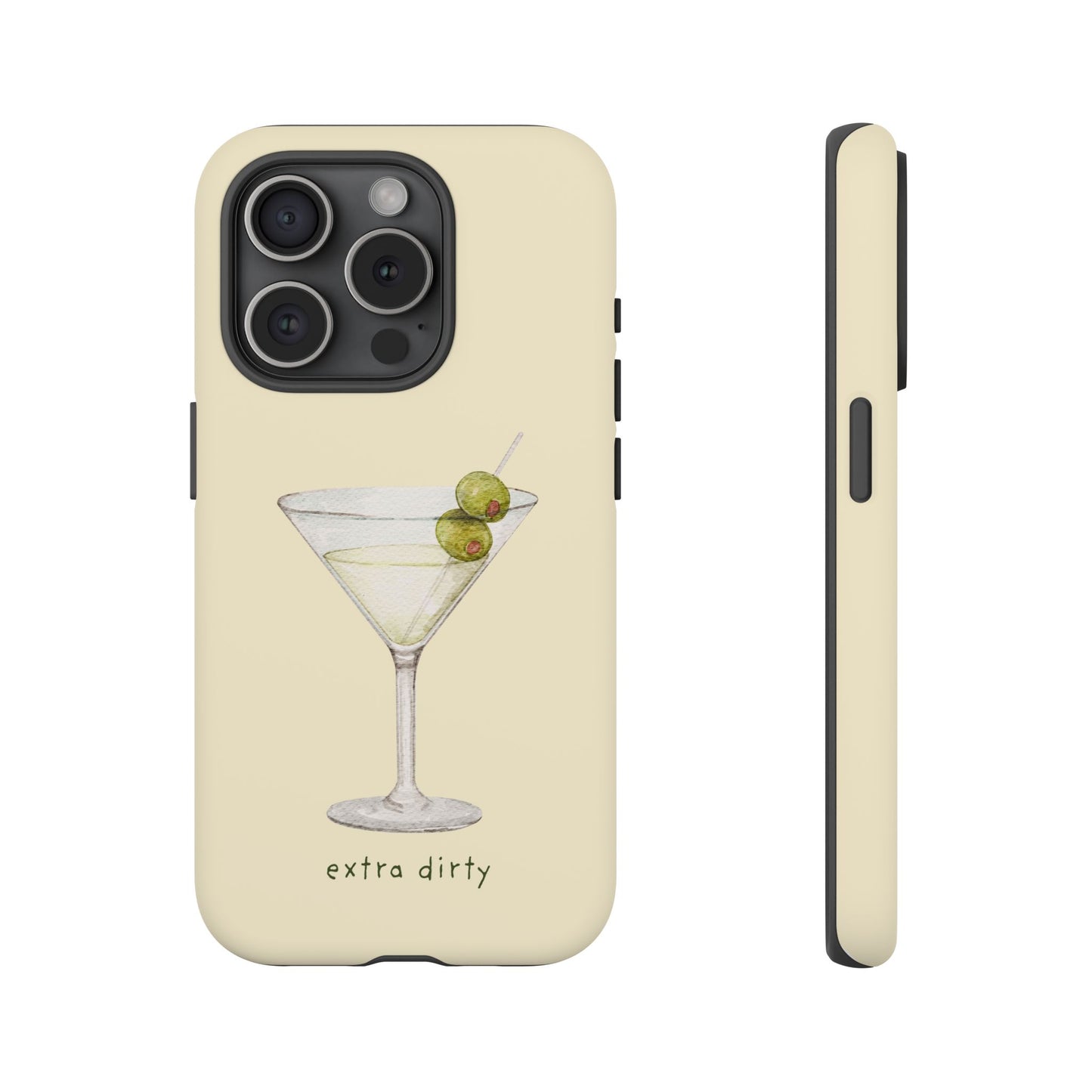 Phone Case — 'Extra Dirty' Martini Graphic