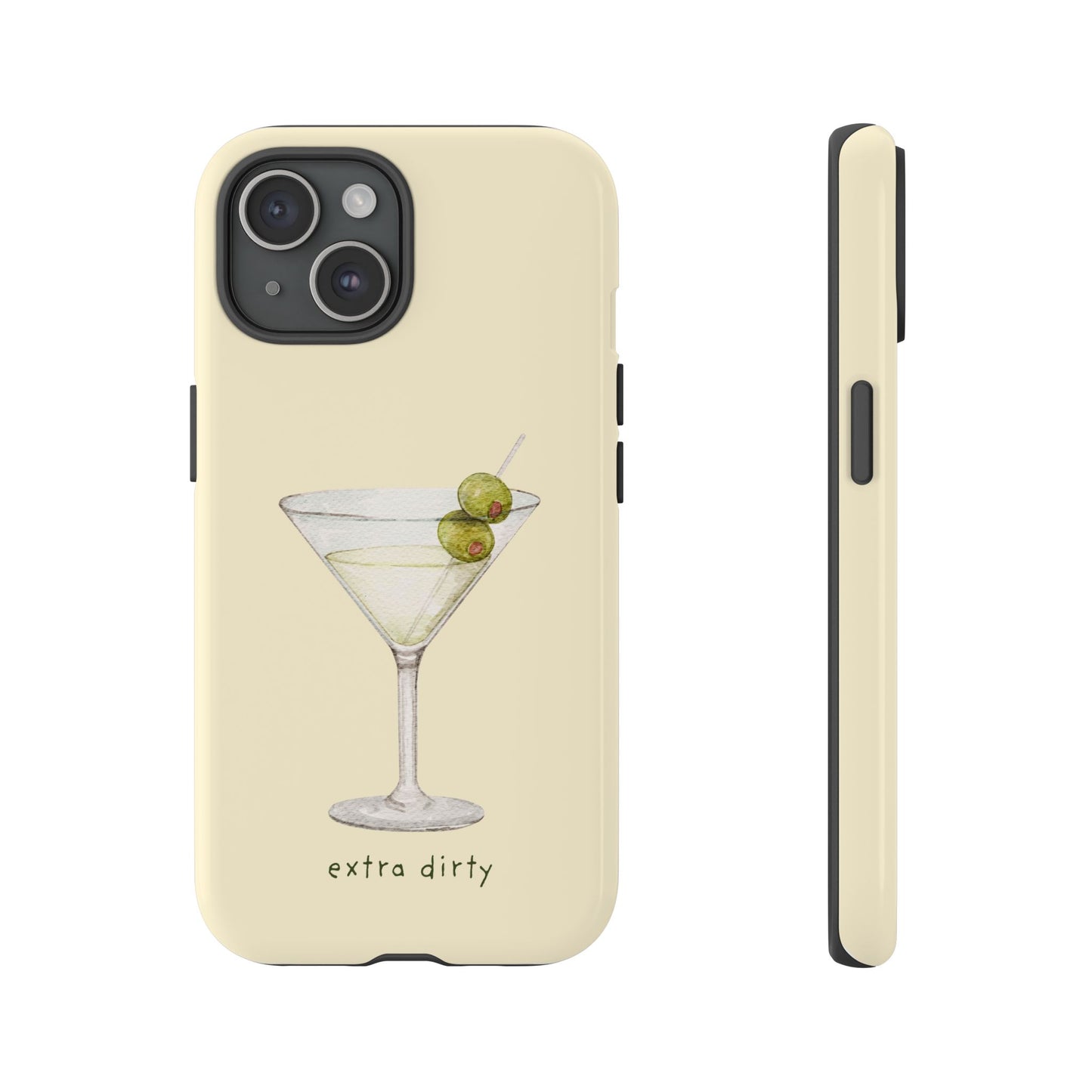 Phone Case — 'Extra Dirty' Martini Graphic