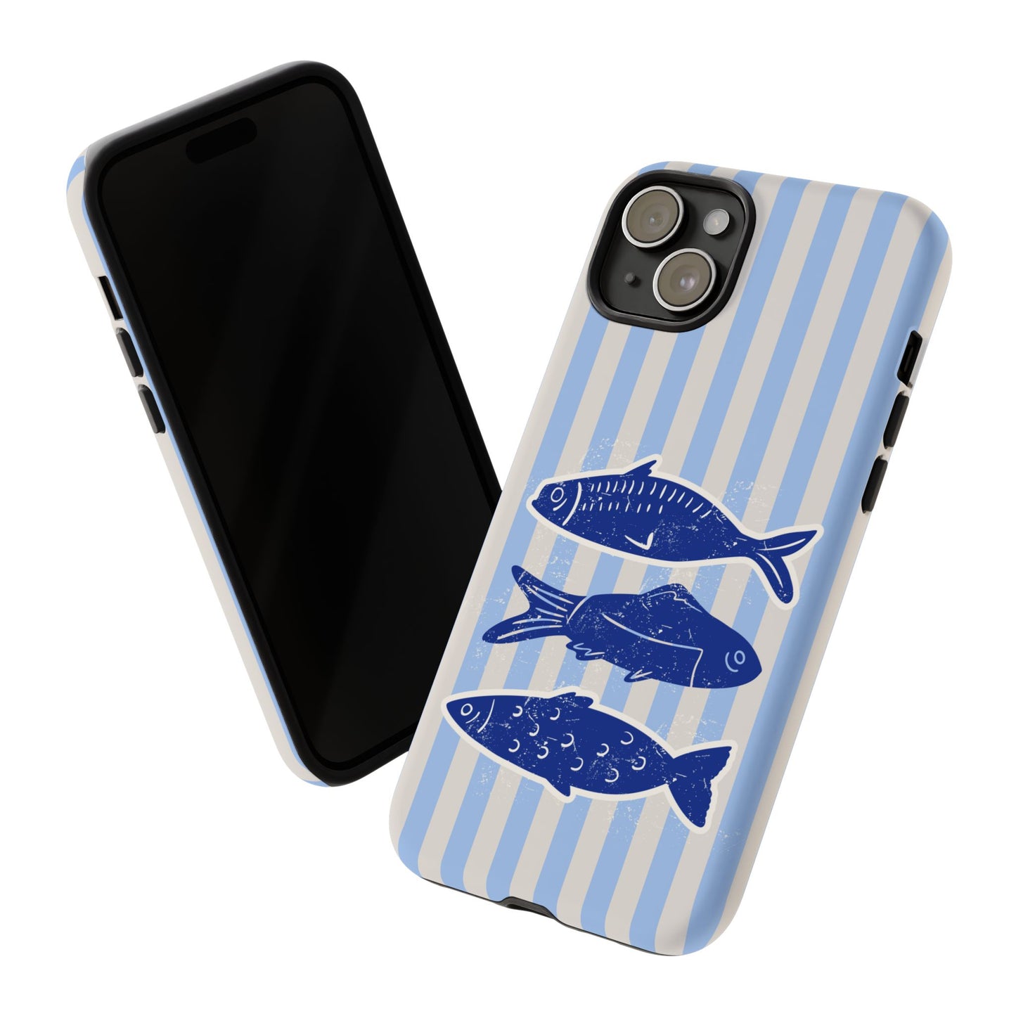 Nautical Blue Fish Phone Case