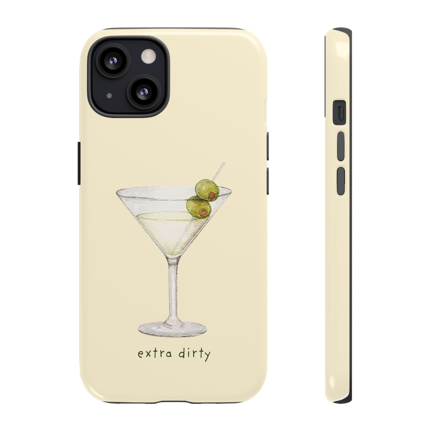 Phone Case — 'Extra Dirty' Martini Graphic