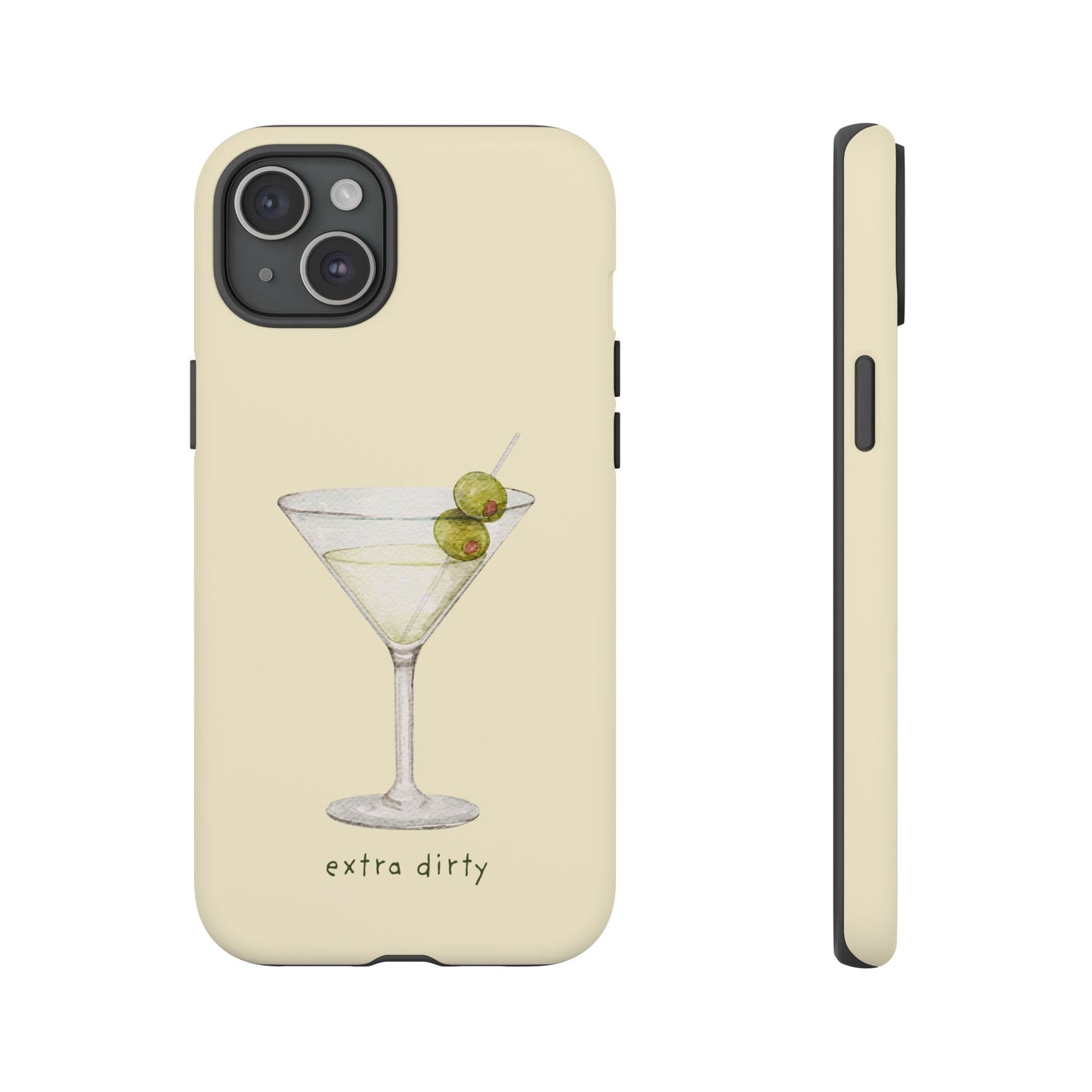 Phone Case — 'Extra Dirty' Martini Graphic