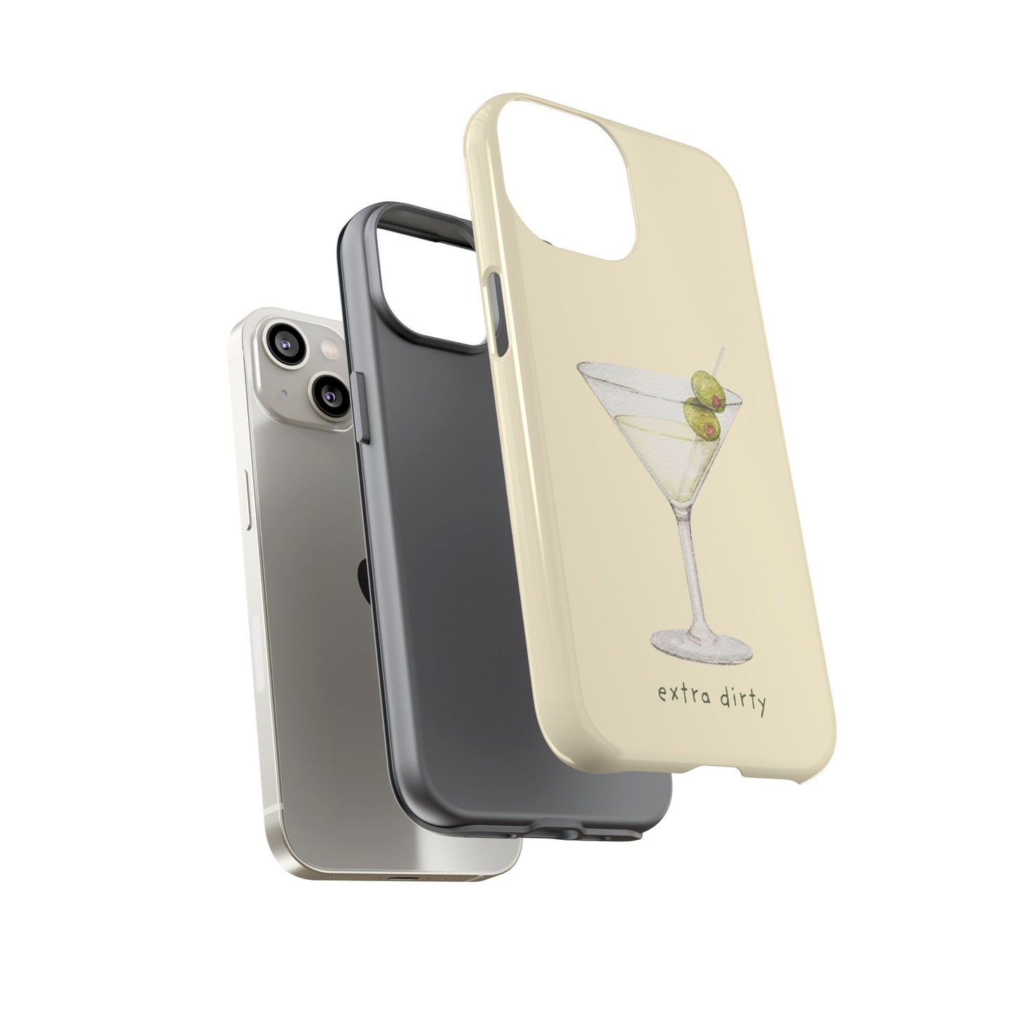 Phone Case — 'Extra Dirty' Martini Graphic