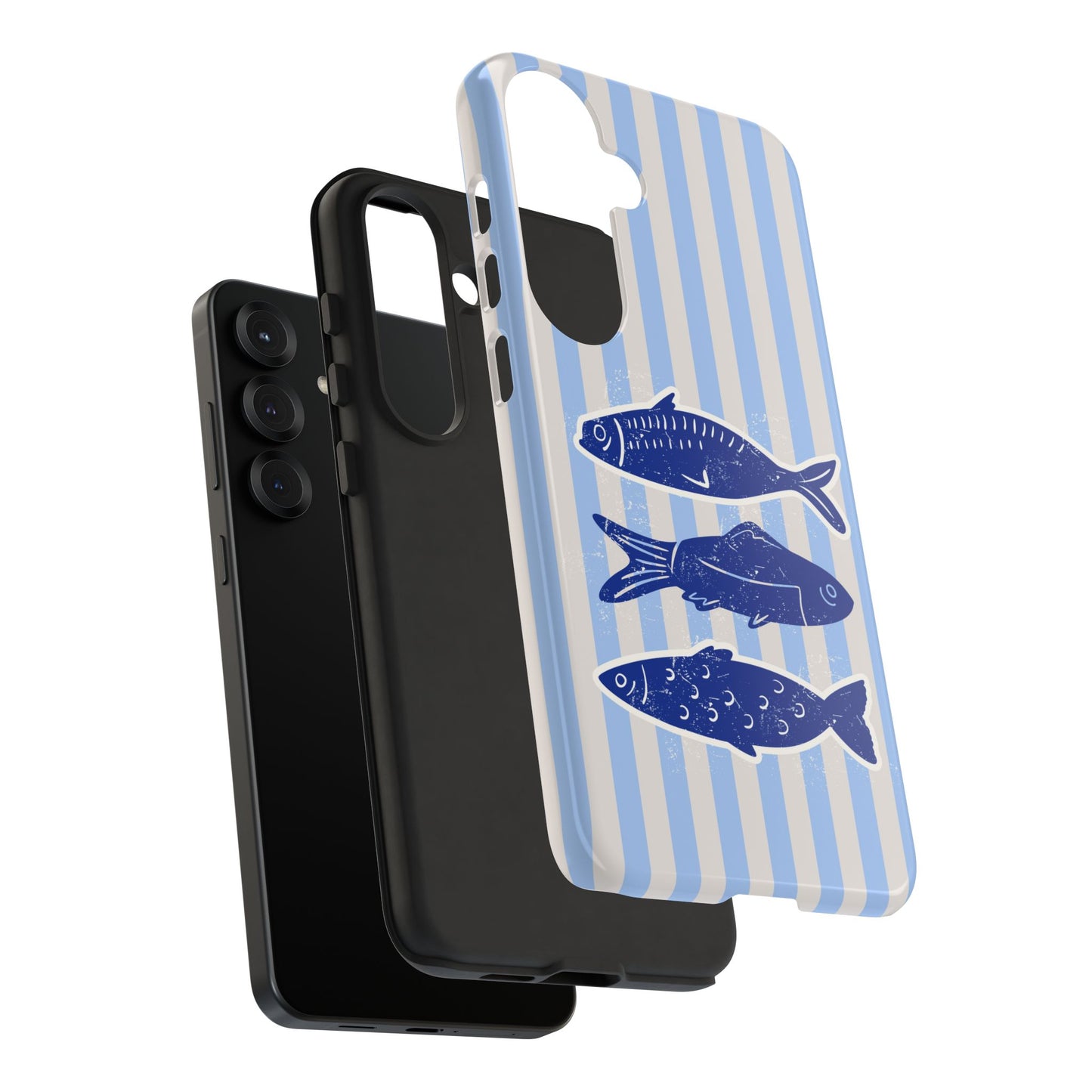 Nautical Blue Fish Phone Case