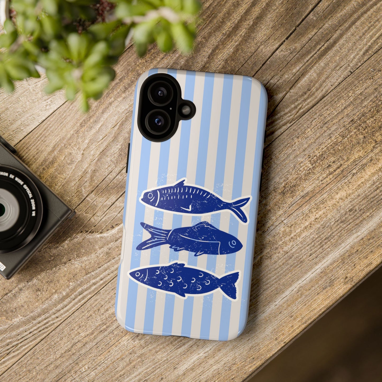 Nautical Blue Fish Phone Case