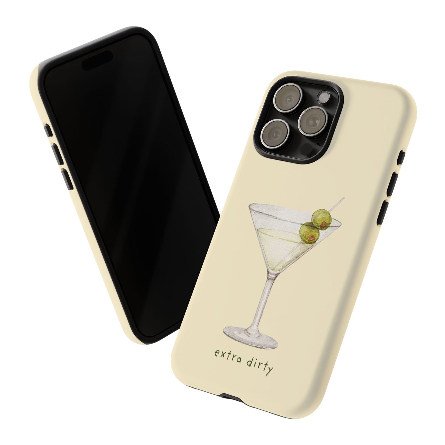 Phone Case — 'Extra Dirty' Martini Graphic