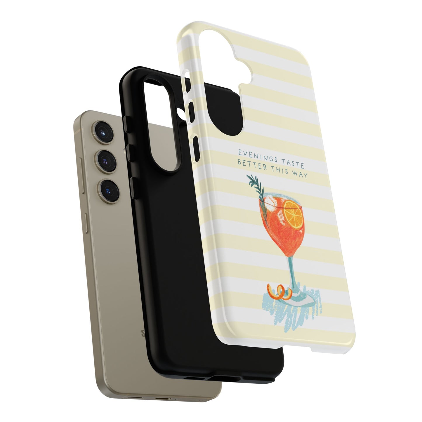 Phone Case — 'Evenings Taste Better This Way' Cocktail Design