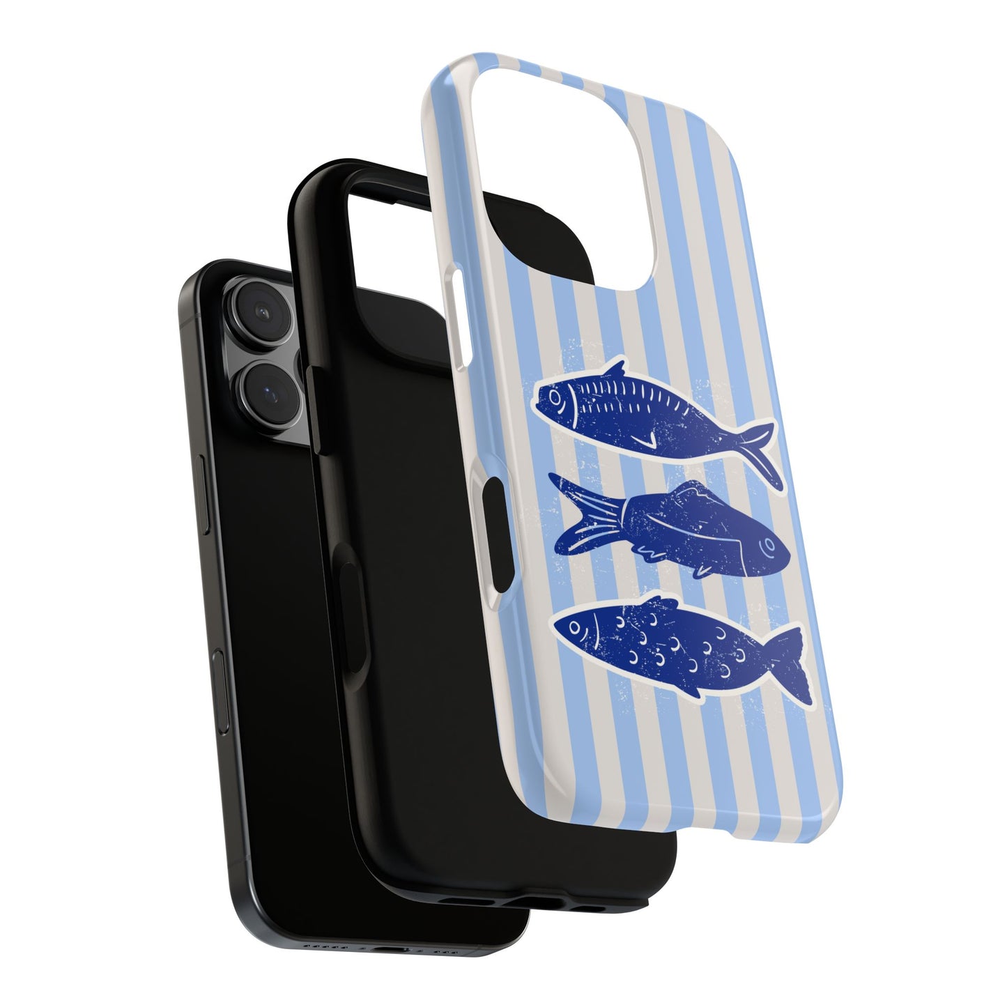 Nautical Blue Fish Phone Case