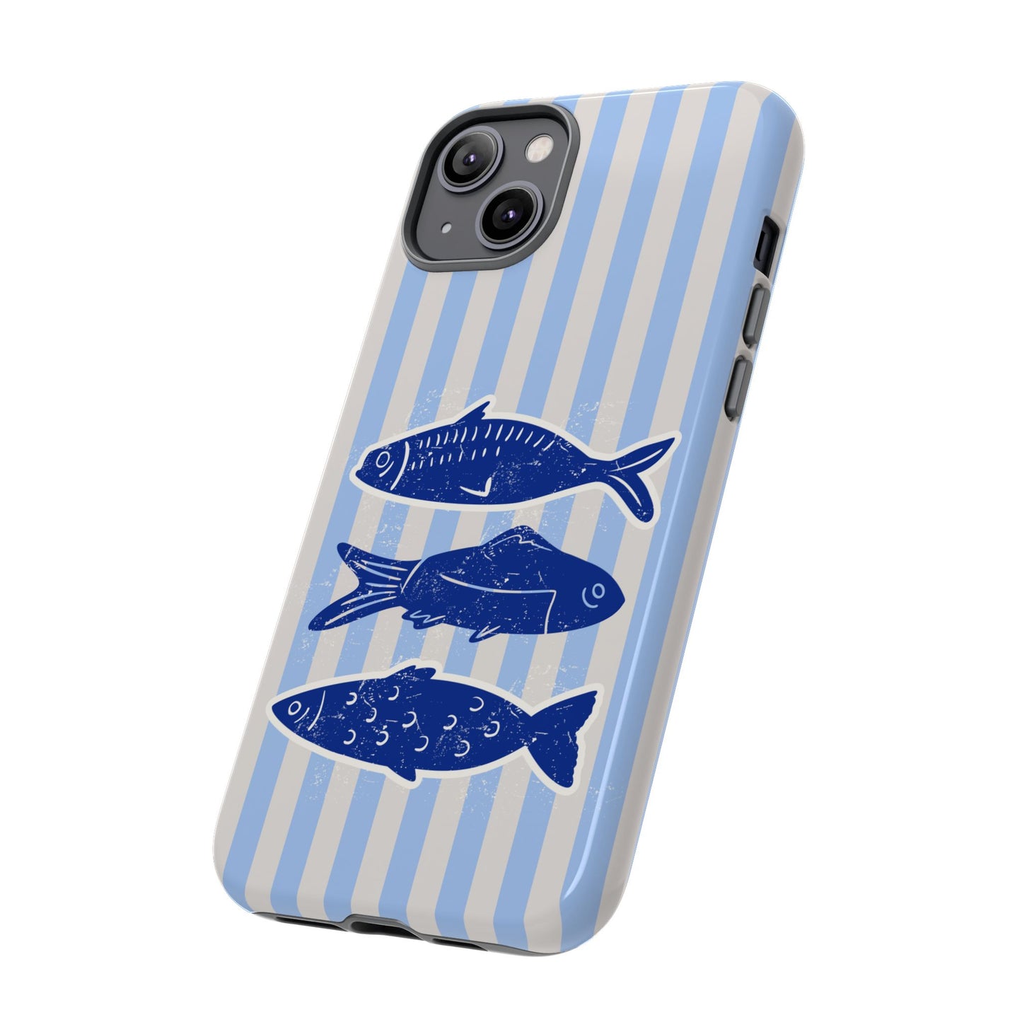 Nautical Blue Fish Phone Case