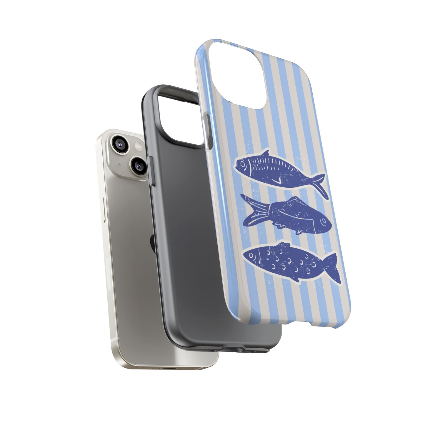 Nautical Blue Fish Phone Case