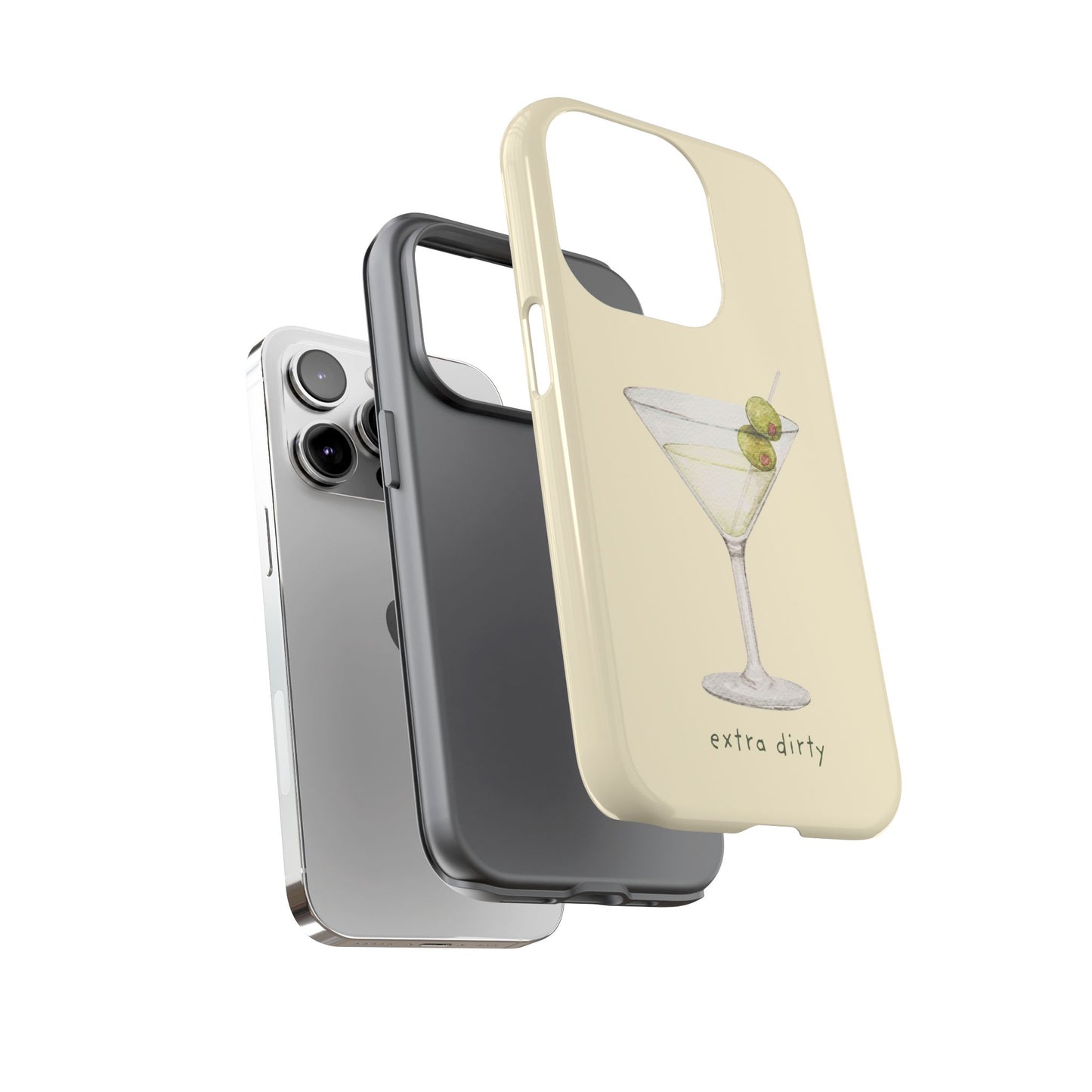 Phone Case — 'Extra Dirty' Martini Graphic