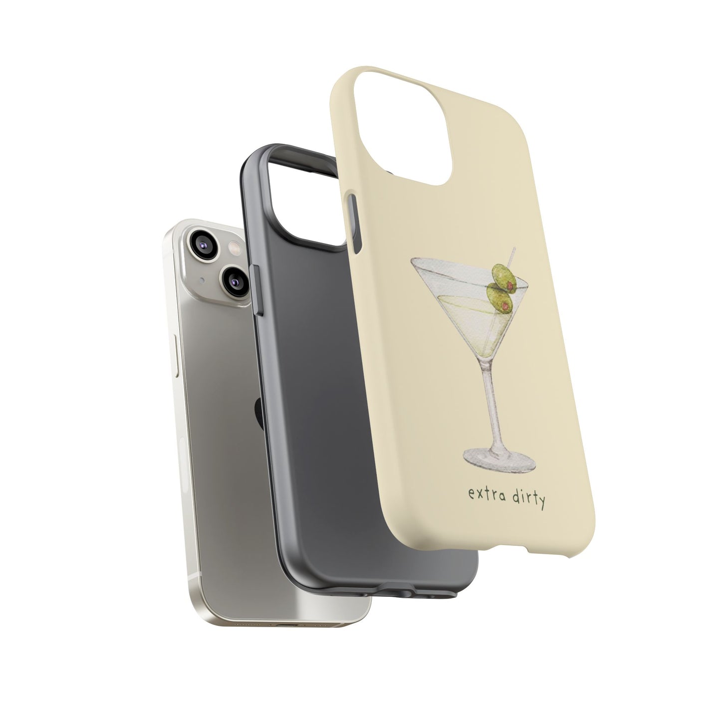 Phone Case — 'Extra Dirty' Martini Graphic