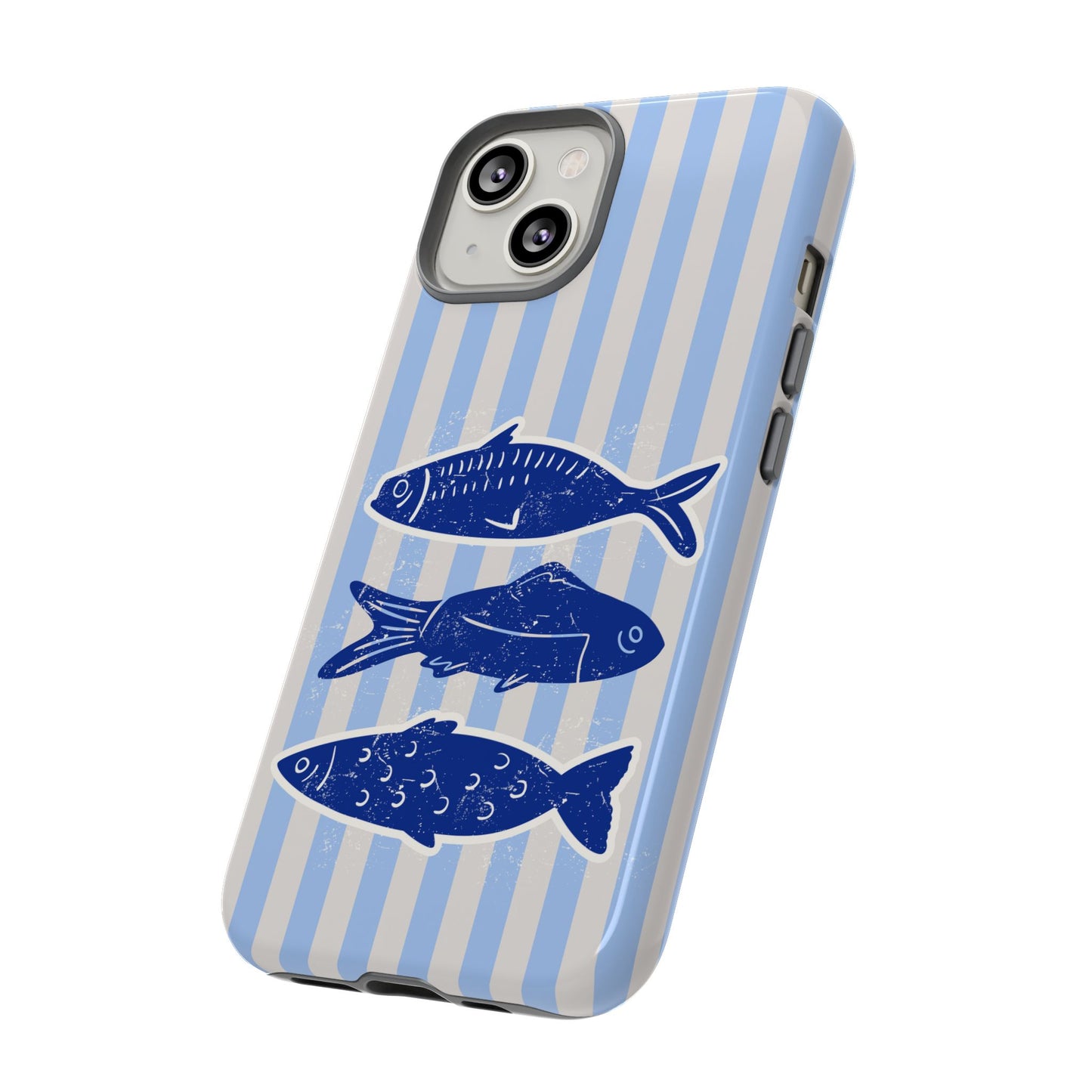 Nautical Blue Fish Phone Case