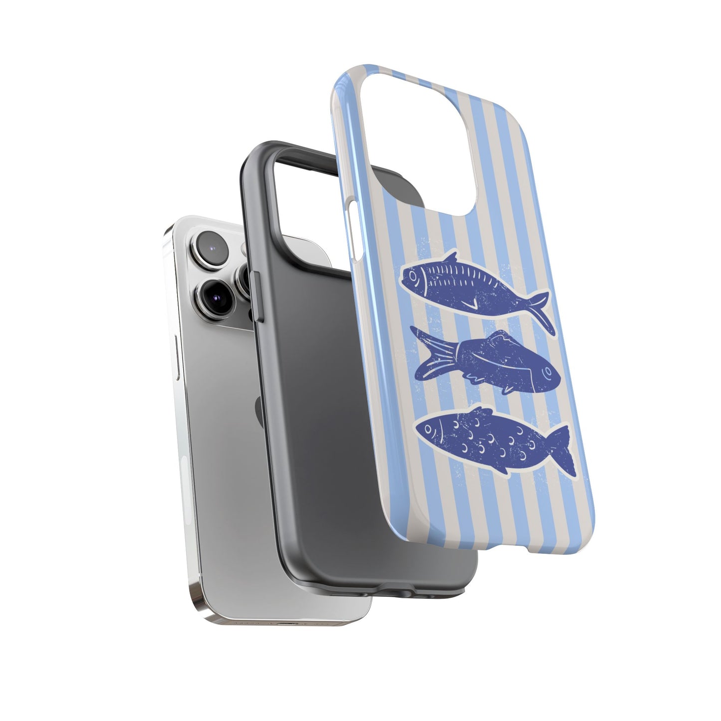 Nautical Blue Fish Phone Case