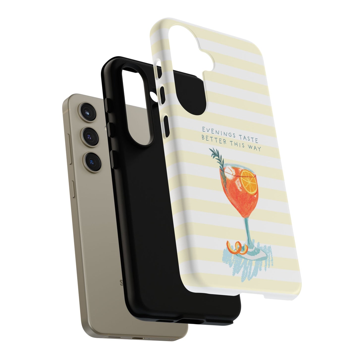 Phone Case — 'Evenings Taste Better This Way' Cocktail Design