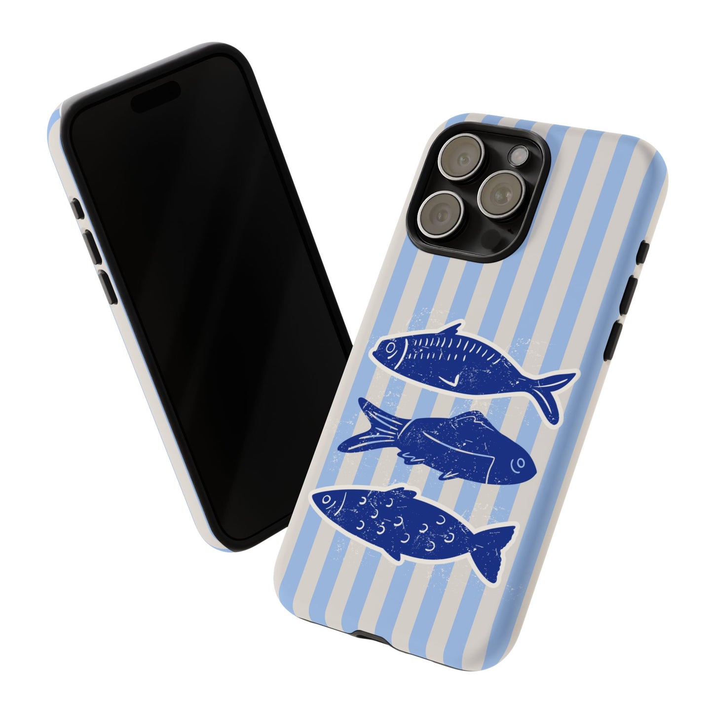 Nautical Blue Fish Phone Case