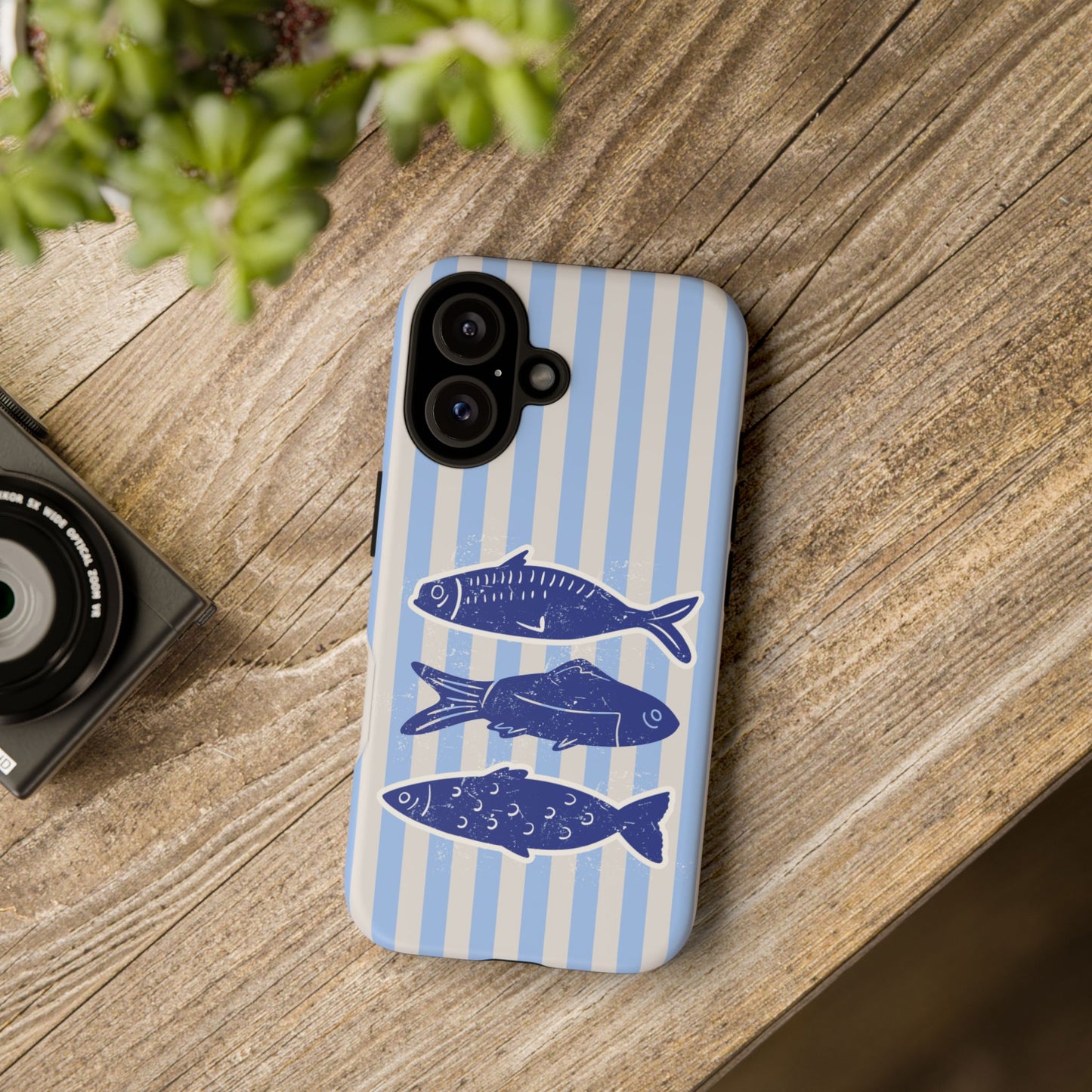 Nautical Blue Fish Phone Case