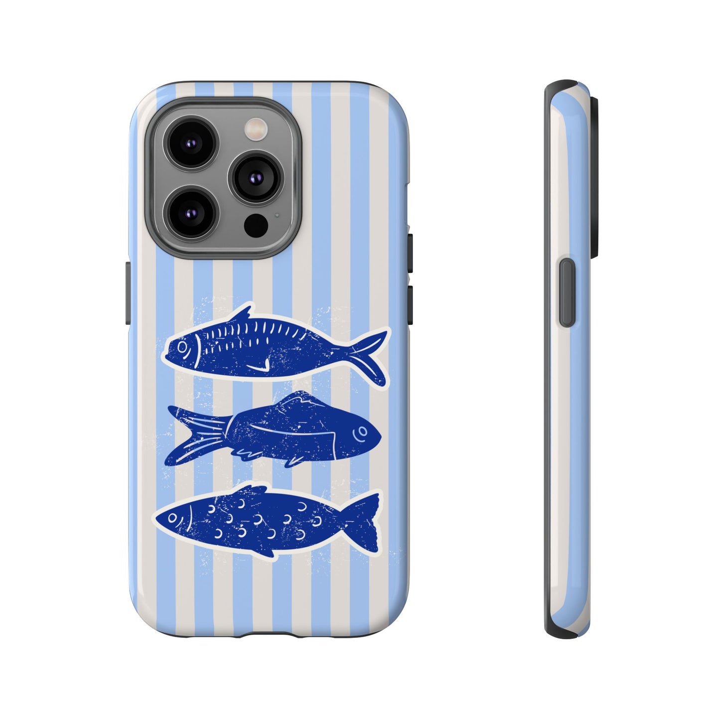 Nautical Blue Fish Phone Case