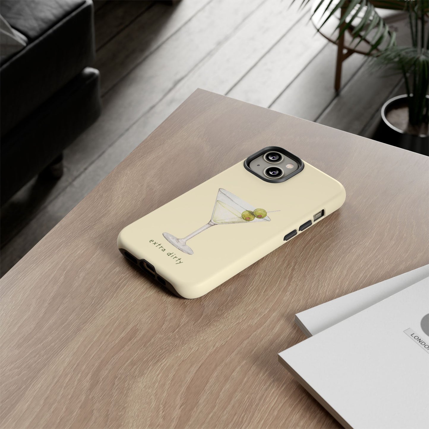 Phone Case — 'Extra Dirty' Martini Graphic