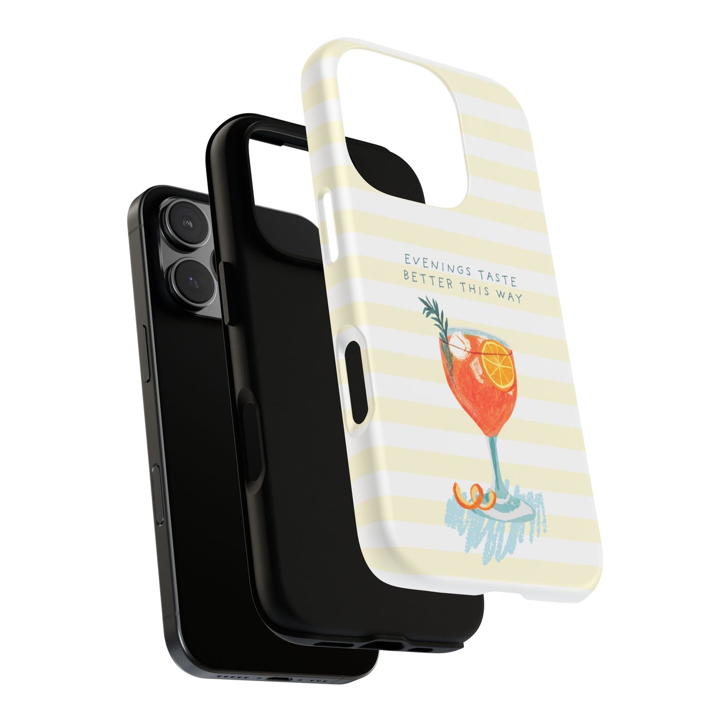 Phone Case — 'Evenings Taste Better This Way' Cocktail Design