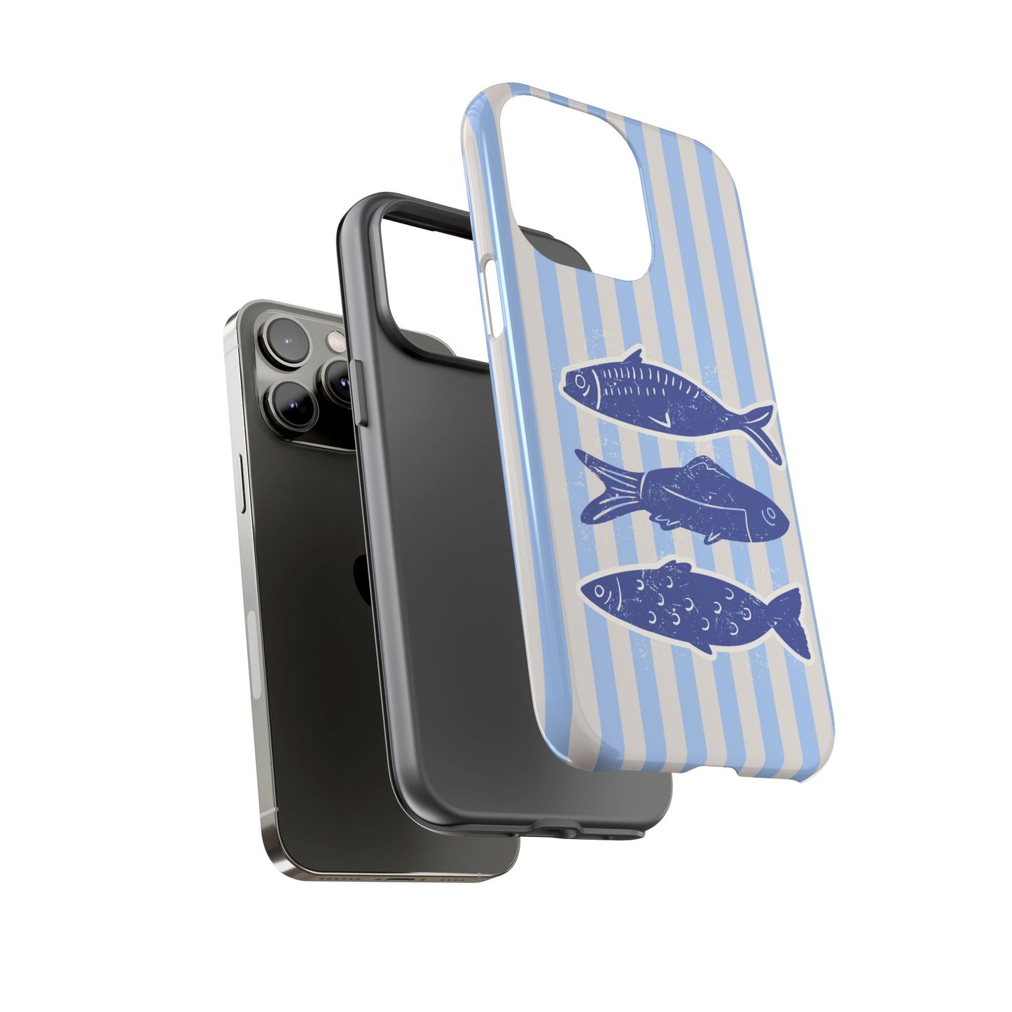 Nautical Blue Fish Phone Case