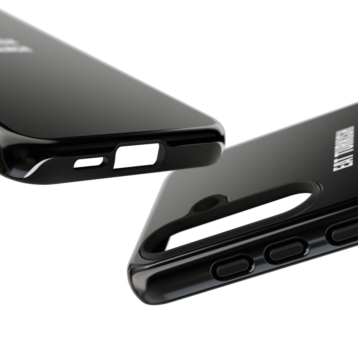 Tough Case – "Eat Turkish Kiss French" Black Protective Phone Case
