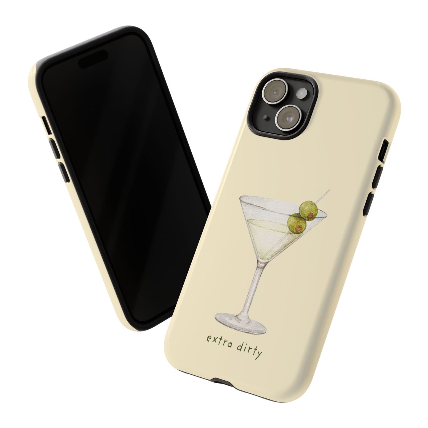 Phone Case — 'Extra Dirty' Martini Graphic