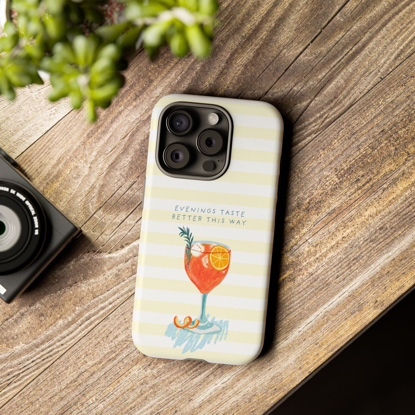 Phone Case — 'Evenings Taste Better This Way' Cocktail Design