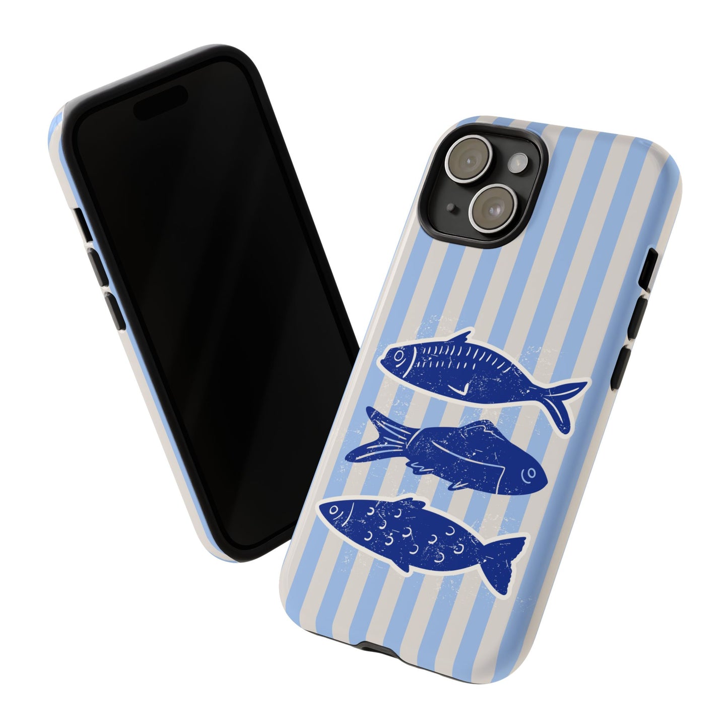 Nautical Blue Fish Phone Case
