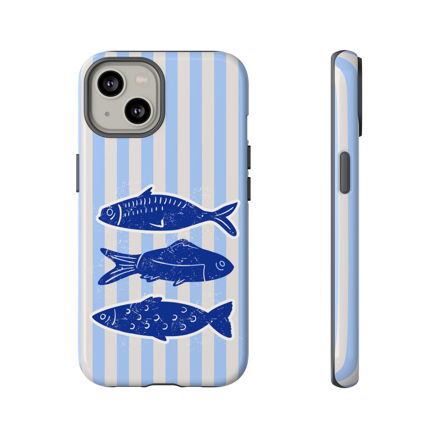 Nautical Blue Fish Phone Case