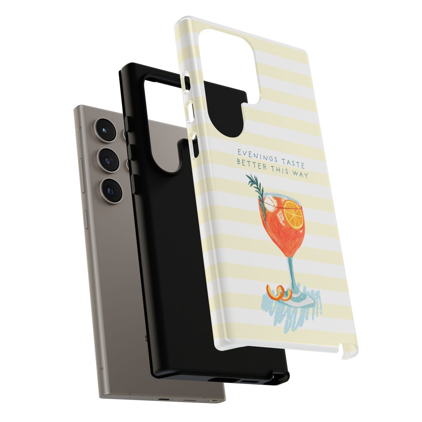 Phone Case — 'Evenings Taste Better This Way' Cocktail Design