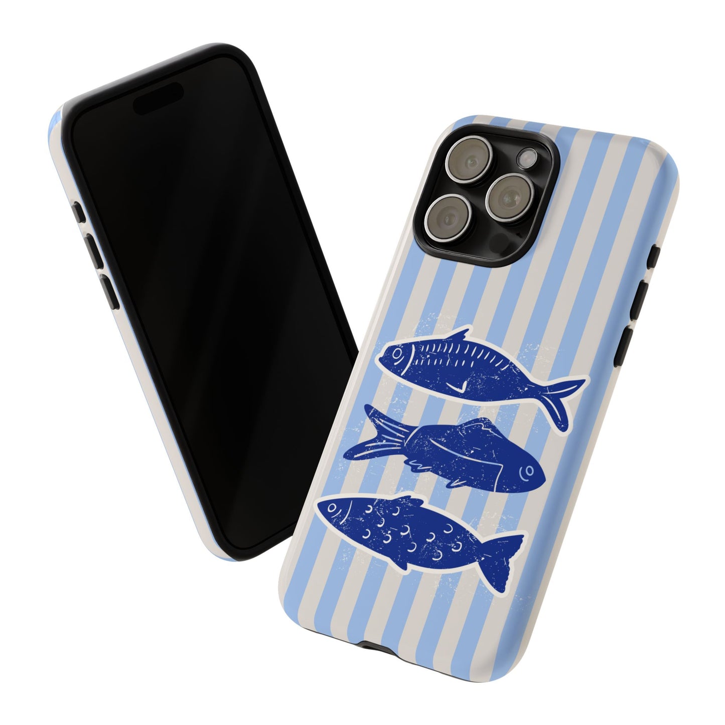 Nautical Blue Fish Phone Case
