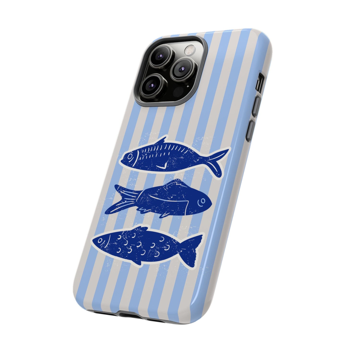 Nautical Blue Fish Phone Case