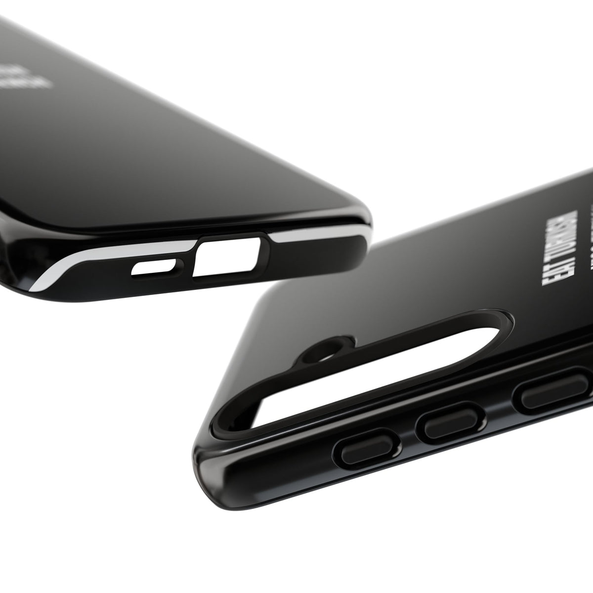 Tough Case – "Eat Turkish Kiss French" Black Protective Phone Case