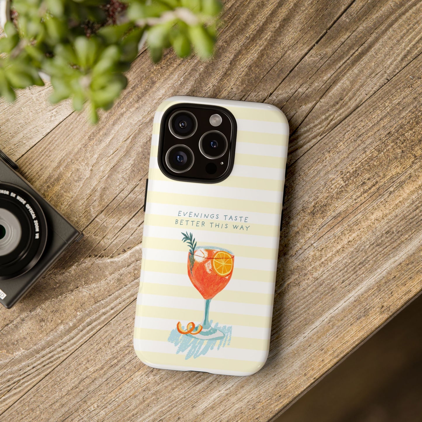 Phone Case — 'Evenings Taste Better This Way' Cocktail Design