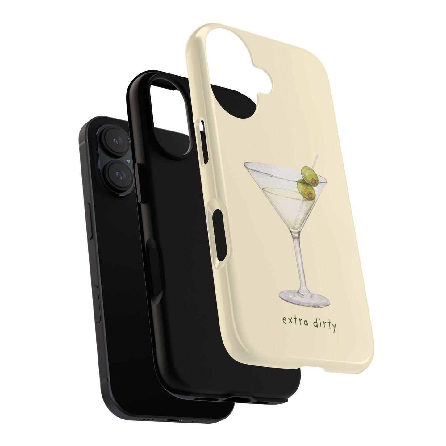 Phone Case — 'Extra Dirty' Martini Graphic