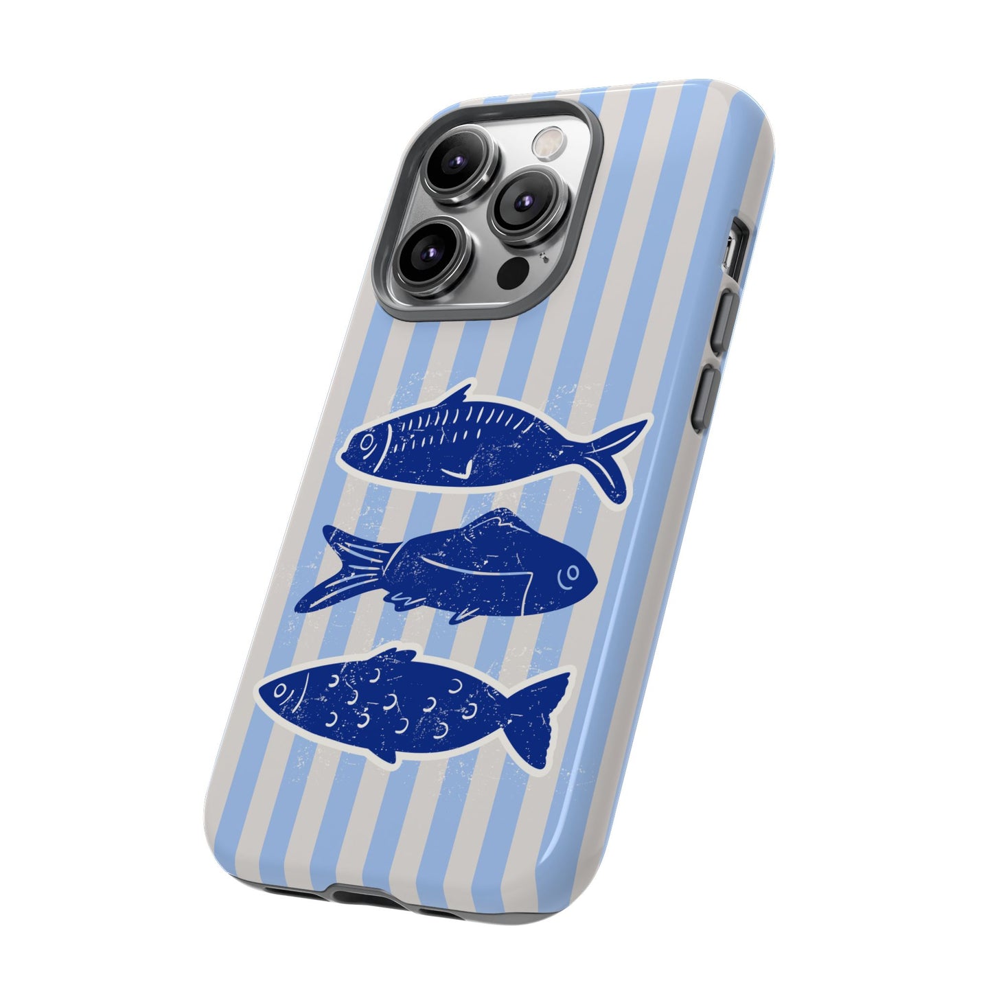 Nautical Blue Fish Phone Case