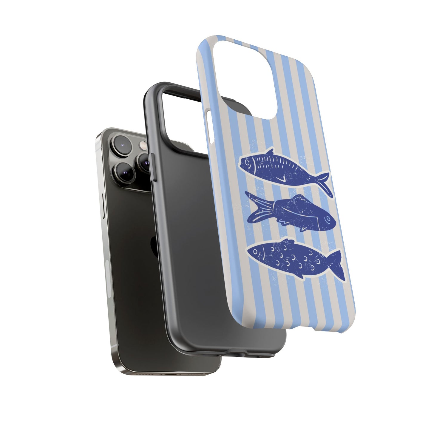 Nautical Blue Fish Phone Case