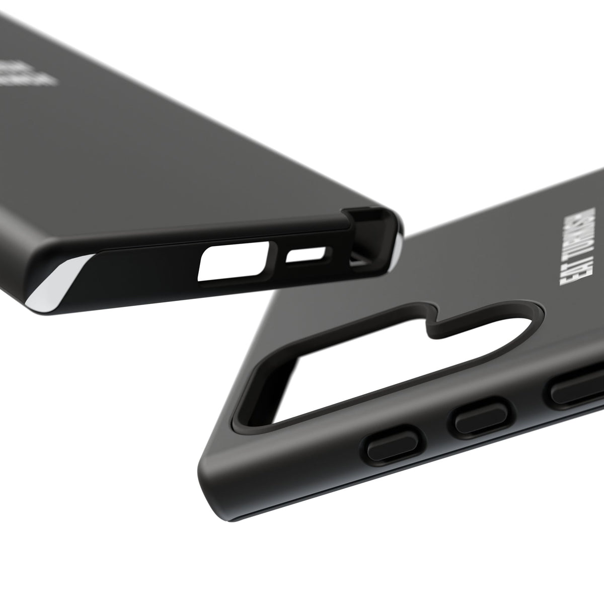 Tough Case – "Eat Turkish Kiss French" Black Protective Phone Case
