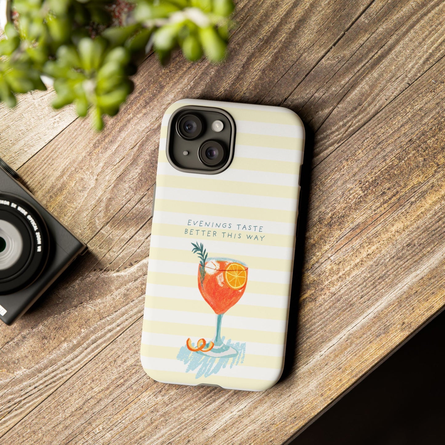 Phone Case — 'Evenings Taste Better This Way' Cocktail Design