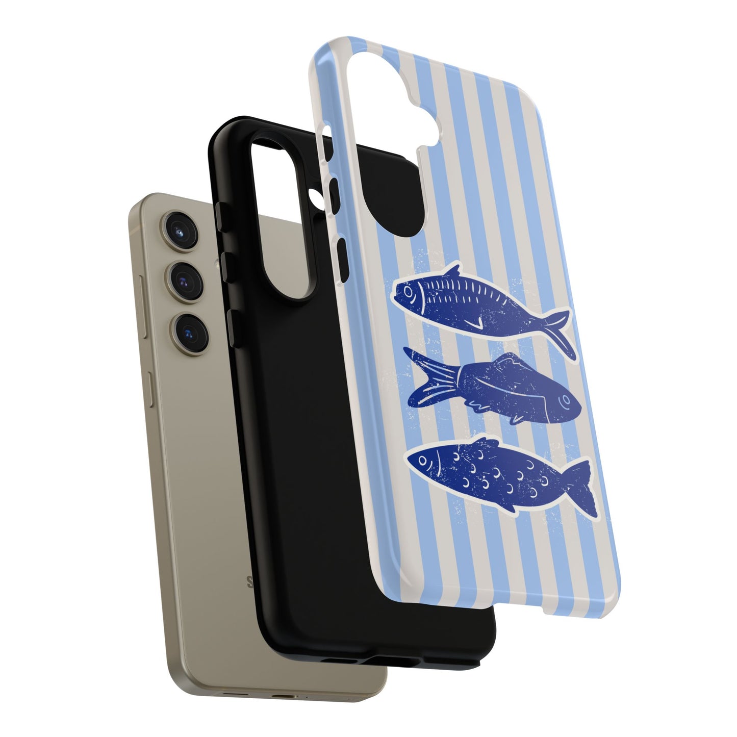 Nautical Blue Fish Phone Case