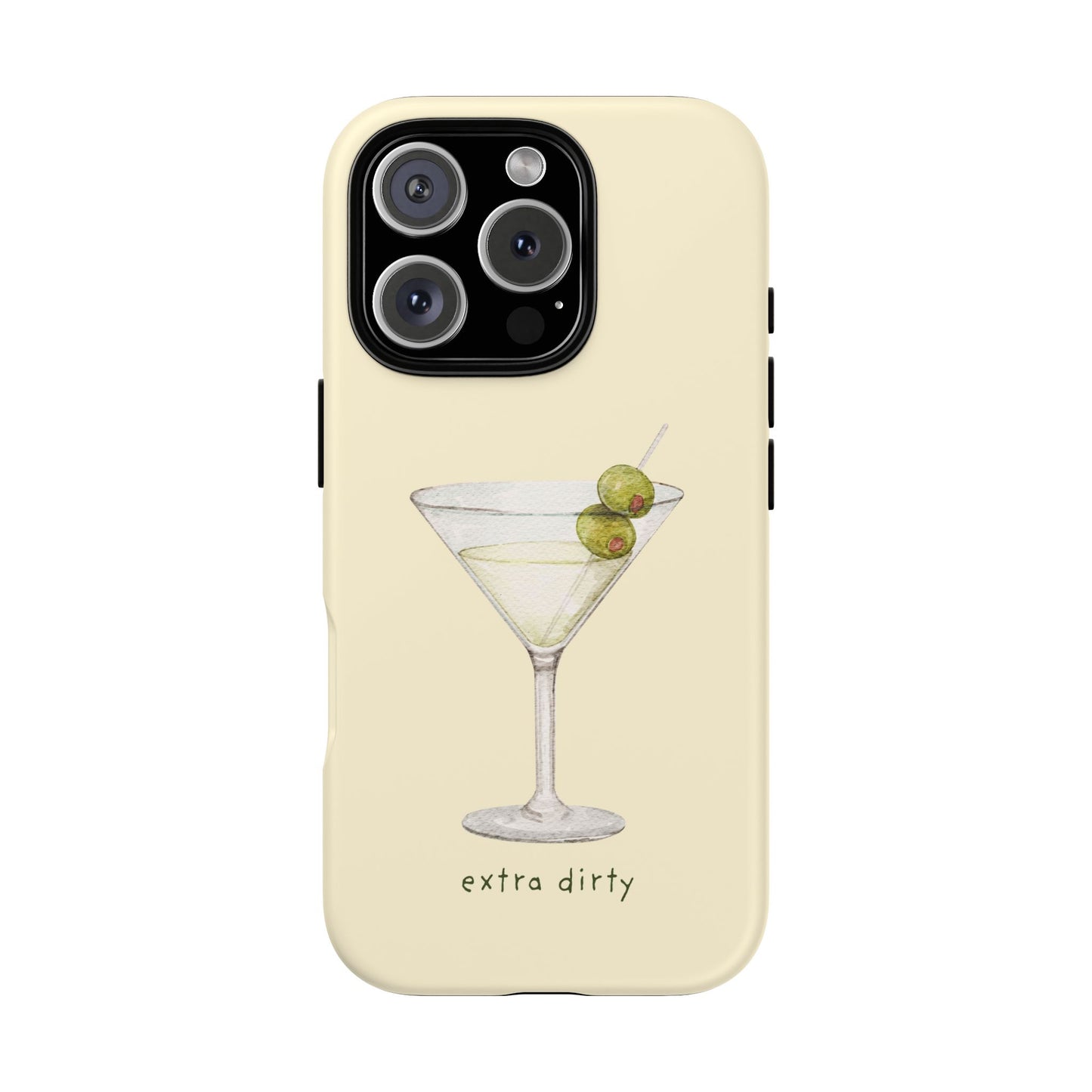 Phone Case — 'Extra Dirty' Martini Graphic
