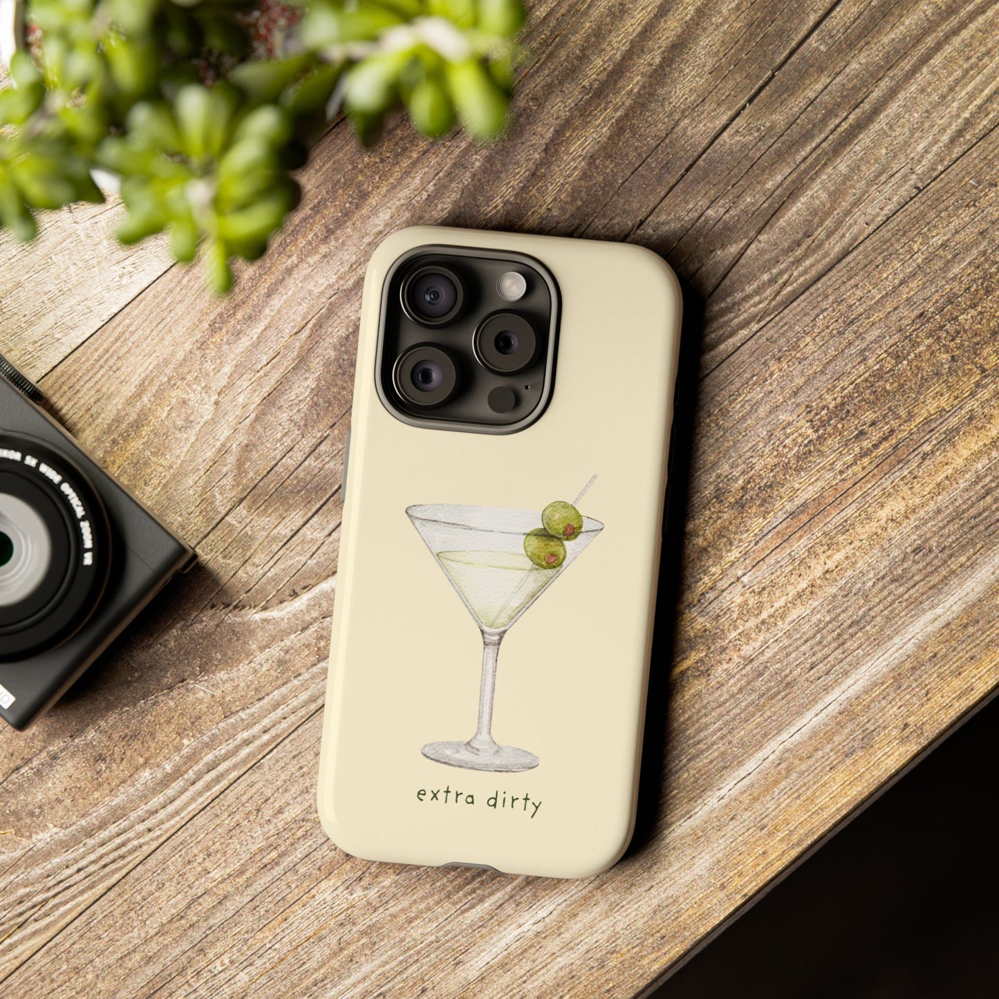 Phone Case — 'Extra Dirty' Martini Graphic