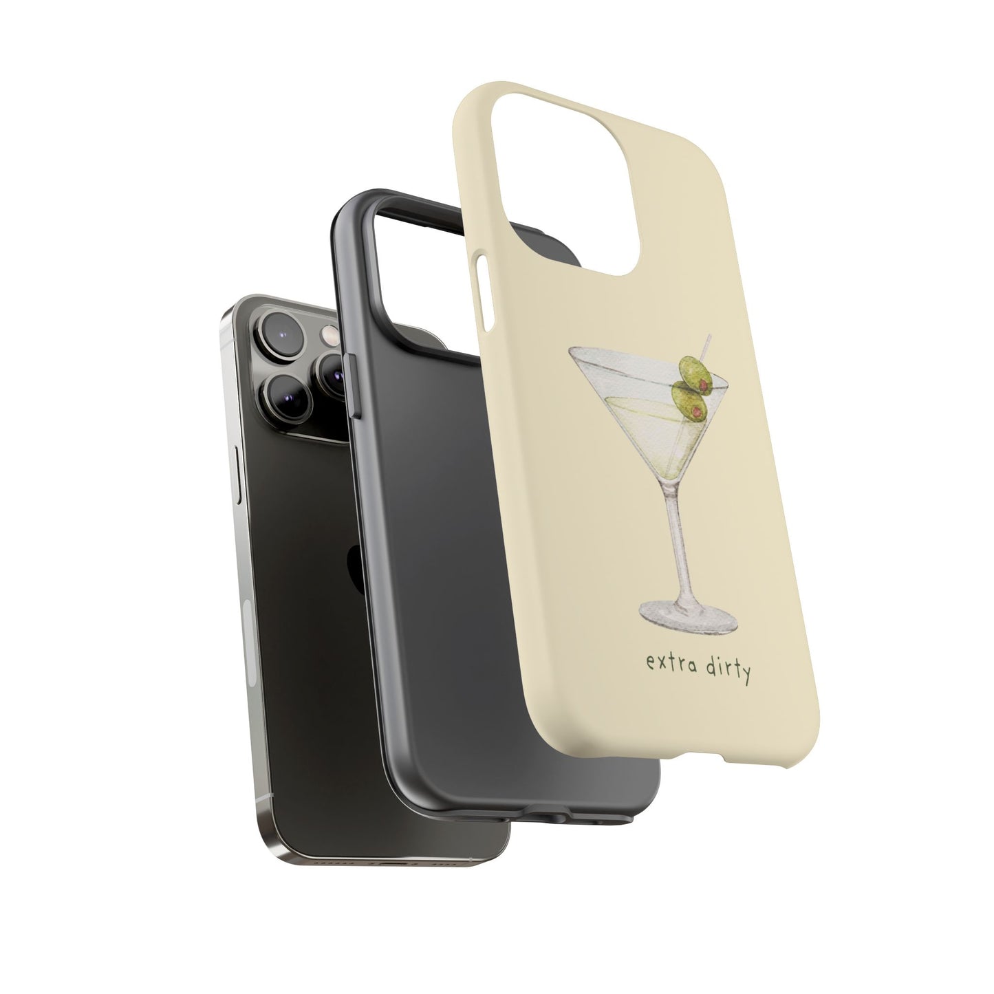 Phone Case — 'Extra Dirty' Martini Graphic