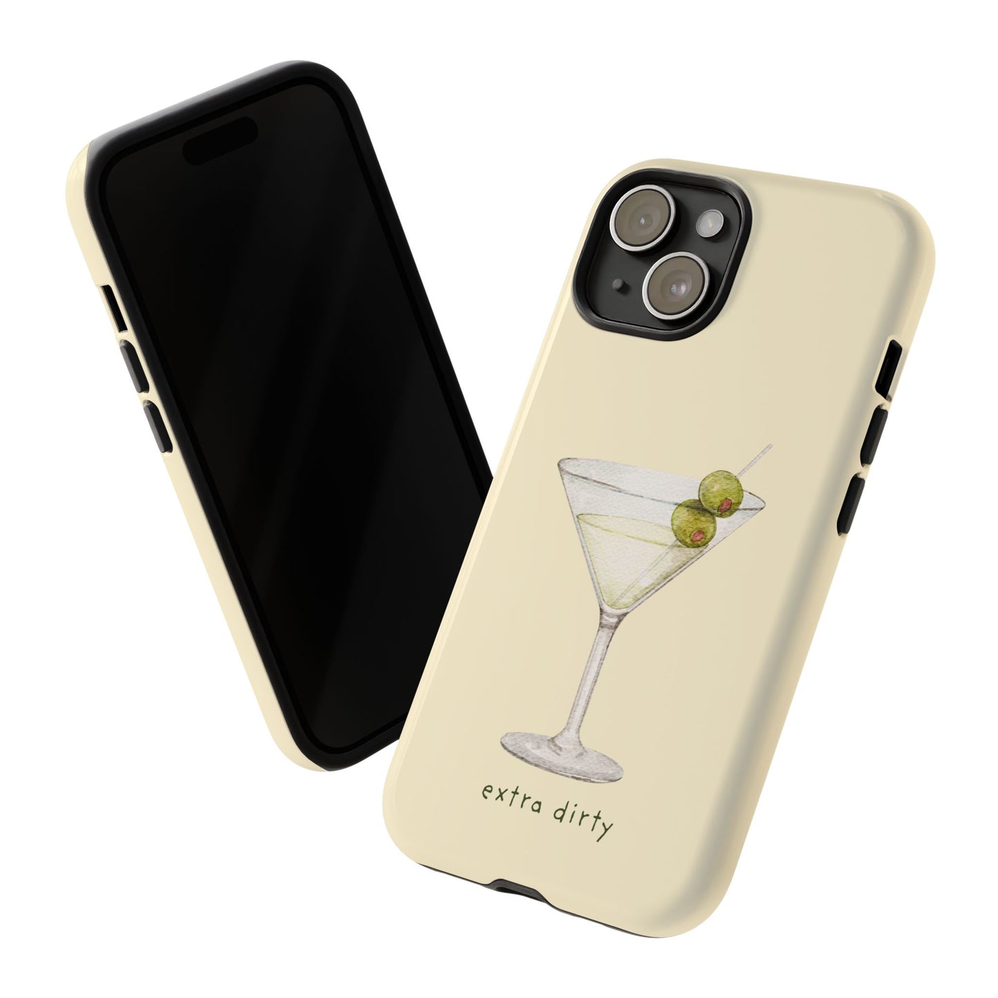 Phone Case — 'Extra Dirty' Martini Graphic