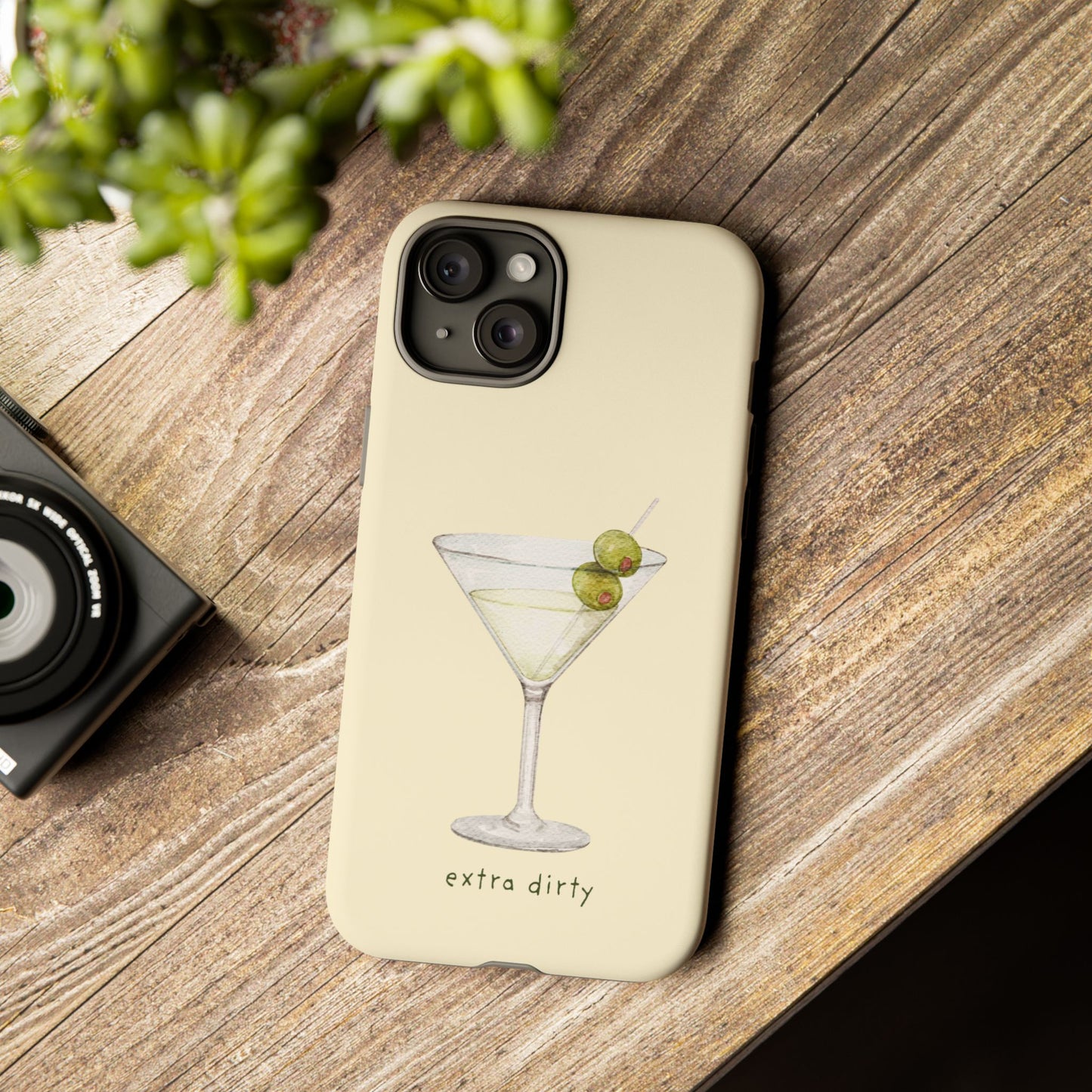 Phone Case — 'Extra Dirty' Martini Graphic