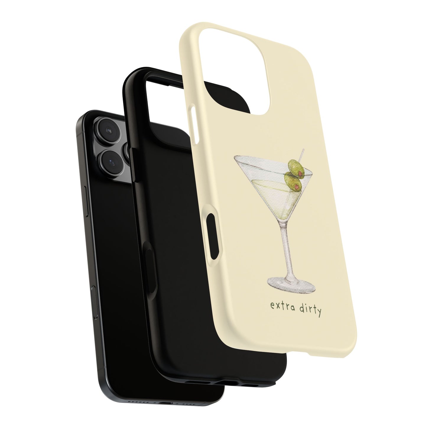 Phone Case — 'Extra Dirty' Martini Graphic